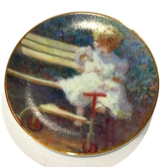 Vintage Decorative Plates Lot of 3 by Richard Judson Zolan 4" Diameter Rare - Picture 5 of 10